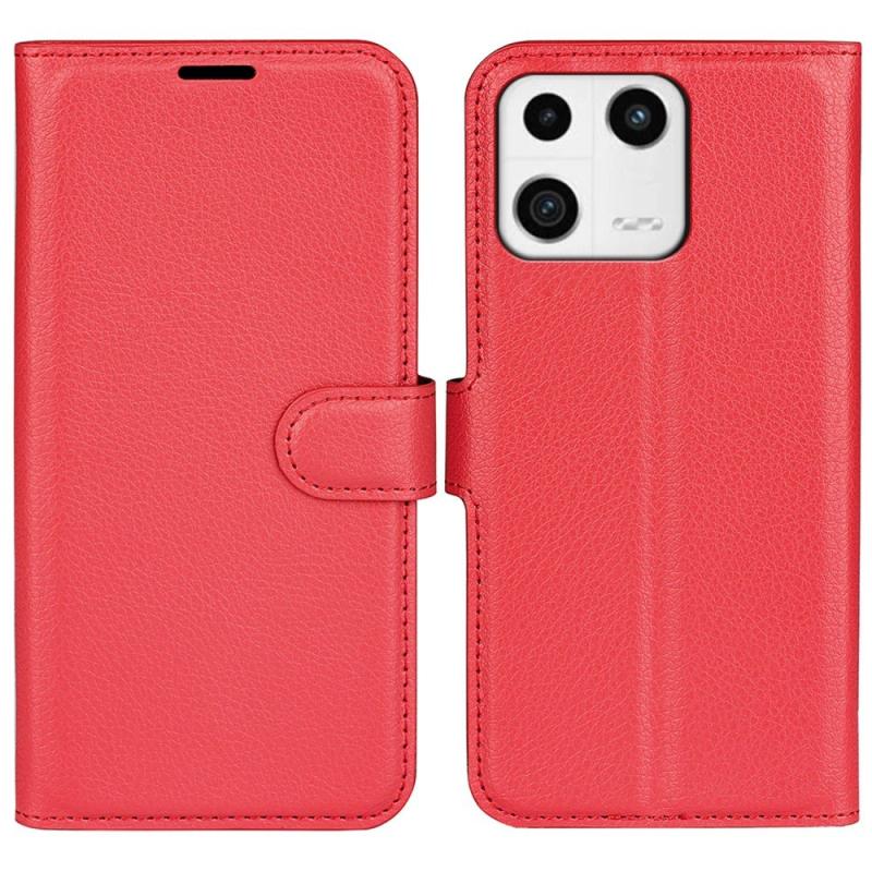 Xiaomi 13 5g Læder Cover   Pung Rød