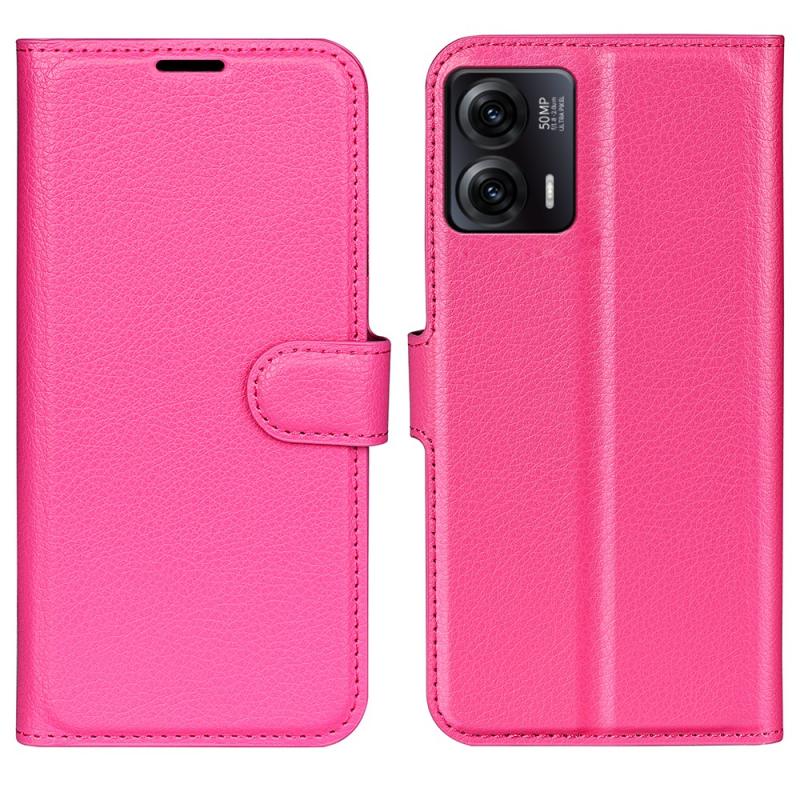 Motorola Moto G73 5g Læder Cover   Pung Rosa