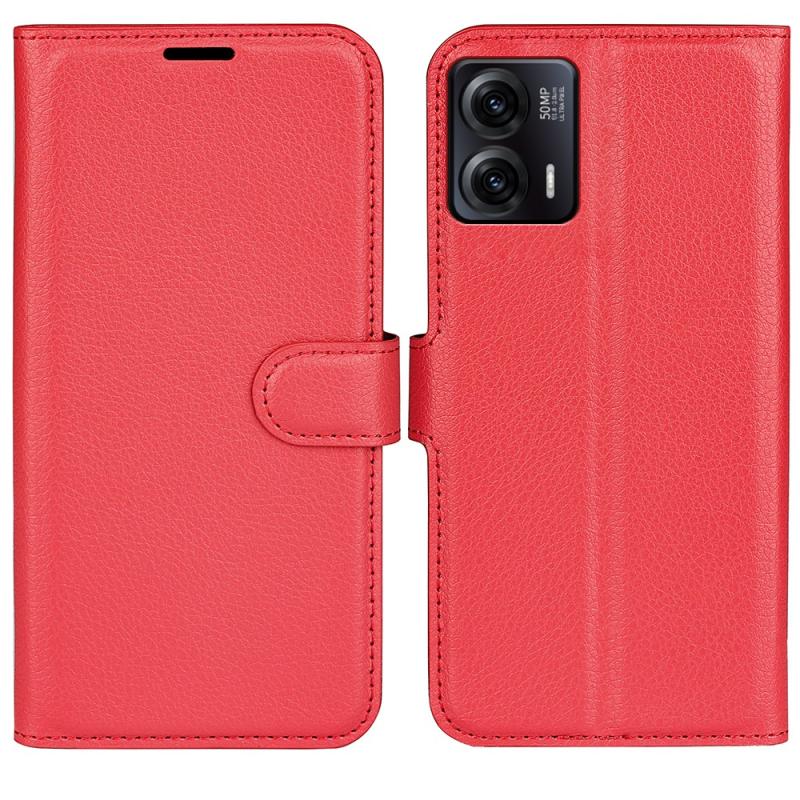 Motorola Moto G73 5g Læder Cover   Pung Rød