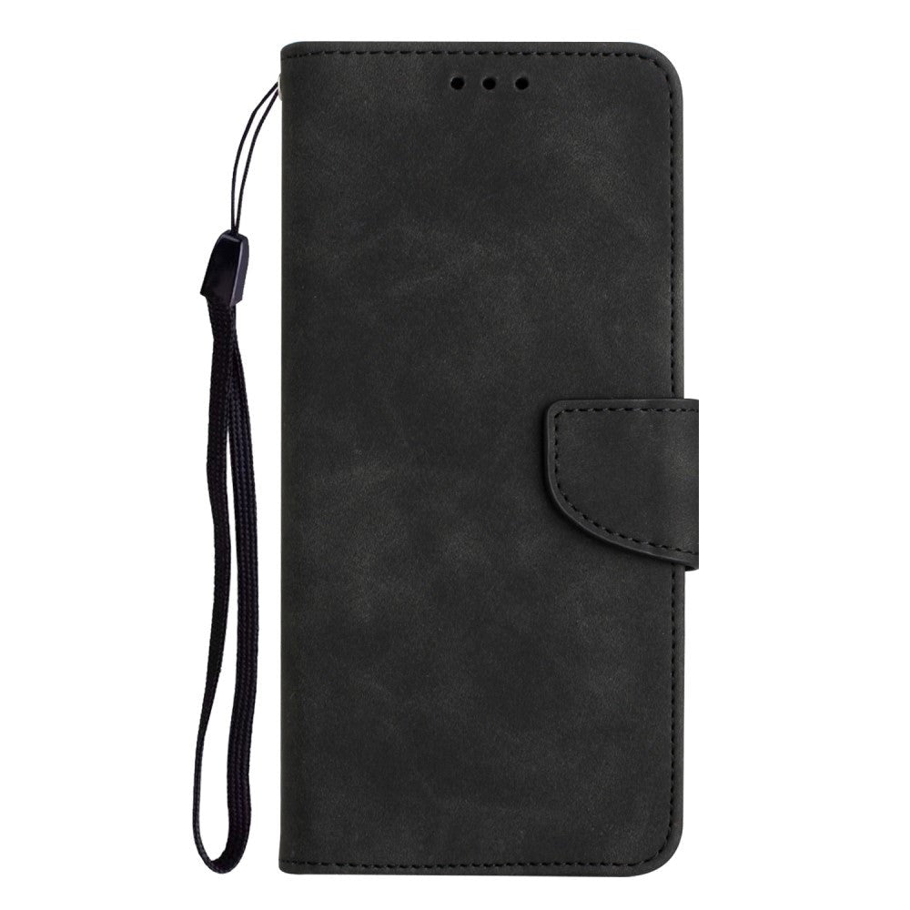 Xiaomi Redmi Note 12 Pro  5g    Poco X5 Pro  5g  Læder Flip Cover    Pung   Strop Sort