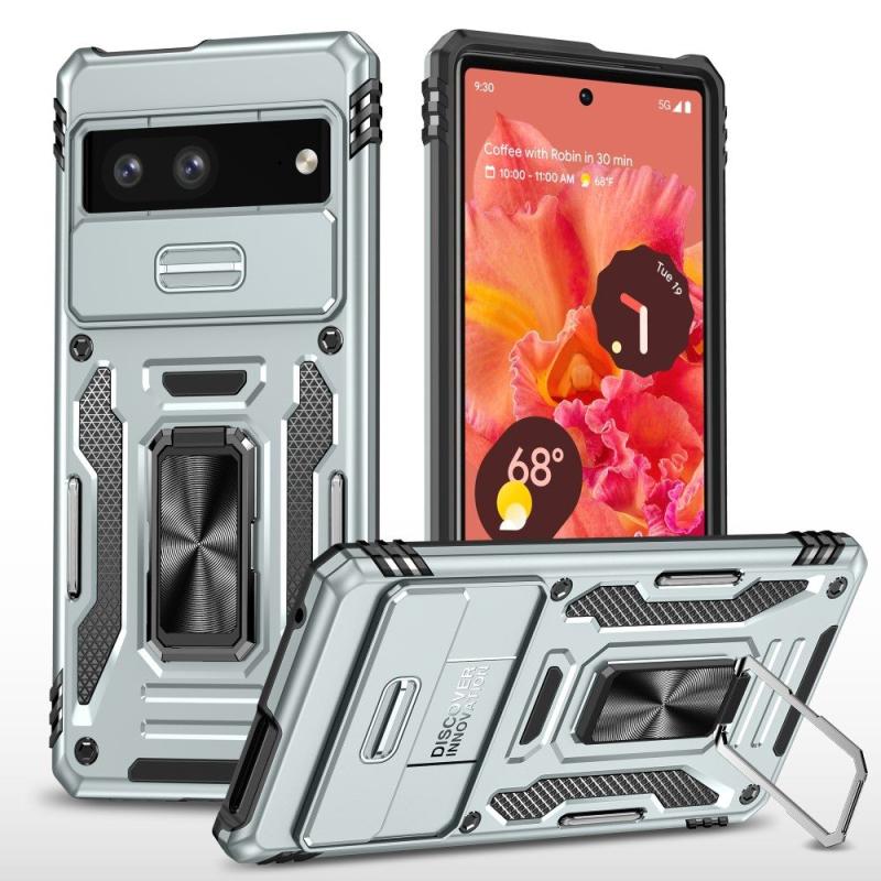 Google Pixel 7a Armor Guard Hybrid Cover Grå