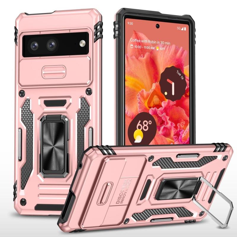 Google Pixel 7a Armor Guard Hybrid Cover Rosa Guld