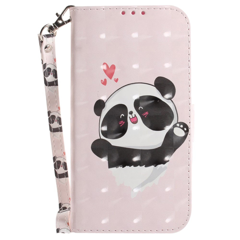 Sony Xperia     Læder Flip Cover    Print Glad Panda
