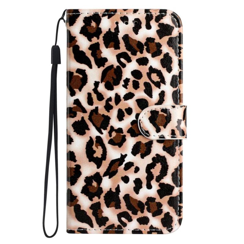 Eiderwood Motorola Moto G42 Læder Flip Cover    Pung   Strop Leopard