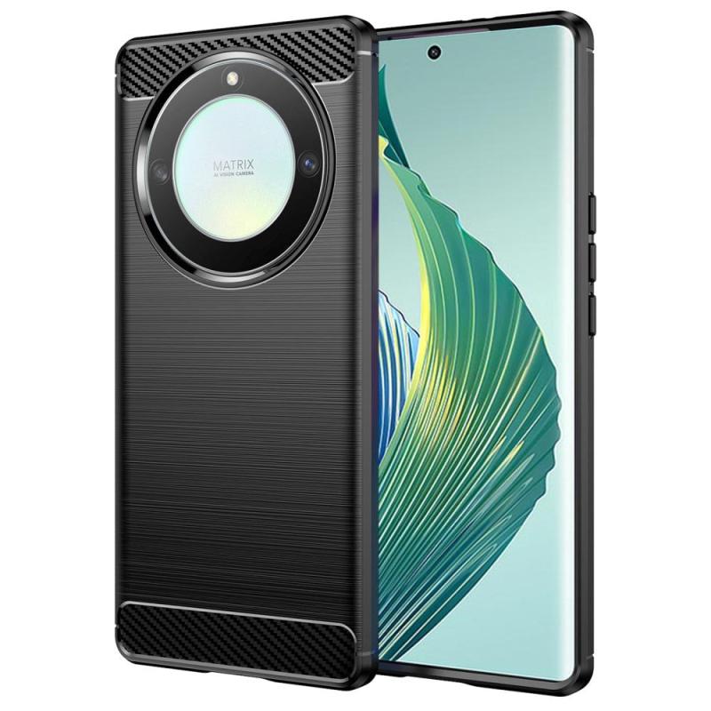 Honor Magic5 Lite Brushed Carbon Bagside Cover Sort