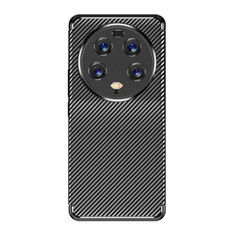 Xiaomi 13 Ultra Carbon Fiber Fleksibelt Plastik Bagside Cover Sort