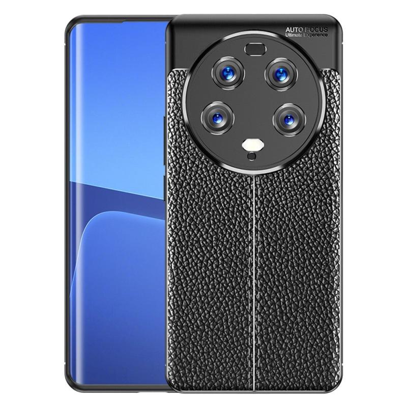 Xiaomi 13 Ultra Læderbetrukket Plastik Bagside Cover Sort