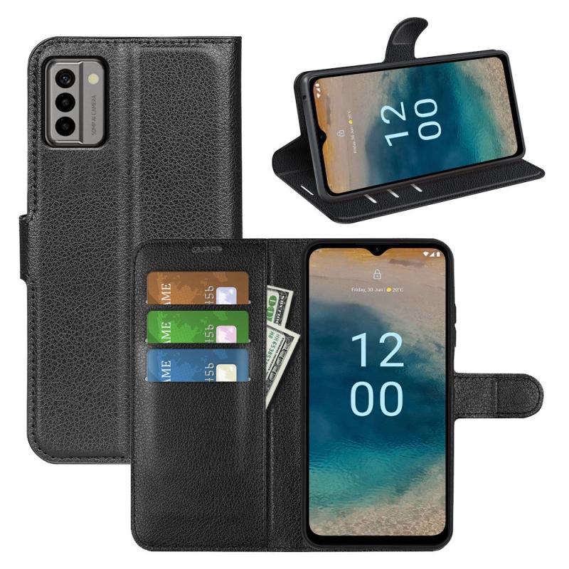 Nokia G22 Læder Cover   Pung Sort