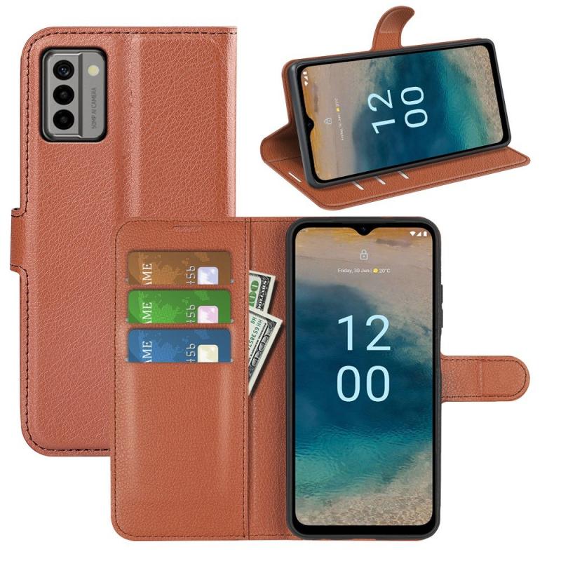 Nokia G22 Læder Cover   Pung Brun