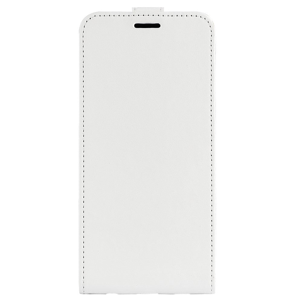 Nokia G22 Vertikalt Flip Læder Cover    Kortholder Hvid