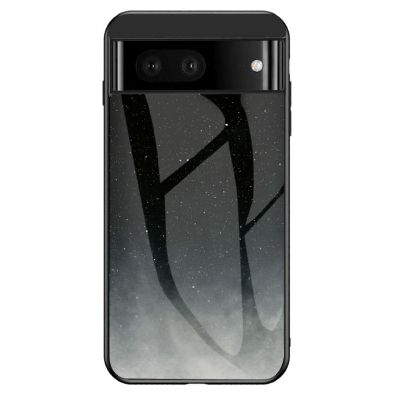 Google Pixel 7a Bagside Cover Med Glasbagside Blå Himmel
