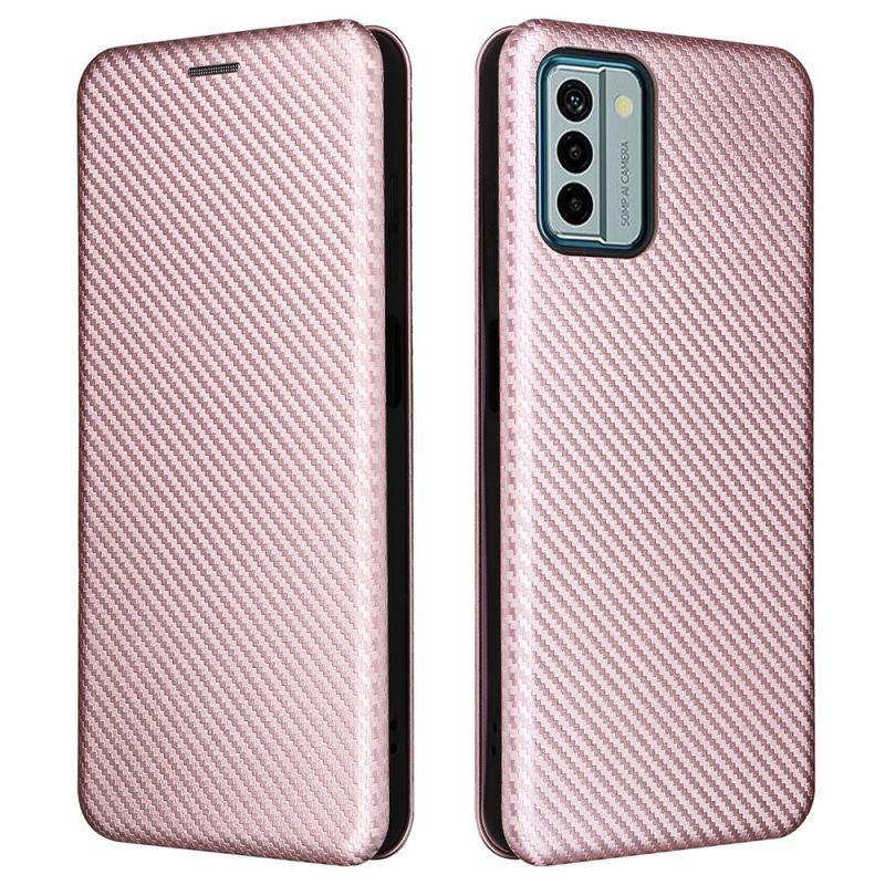 Nokia G22 Flip Cover Med Kortholder   Kickstand Rosa Guld