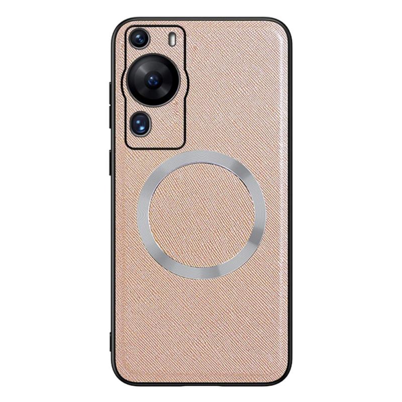 Huawei P60 Pro Plastik Bagside Cover      Tekstur Magsafe Kompatibel Guld