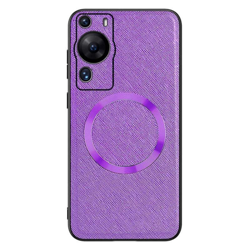 Huawei P60 Pro Plastik Bagside Cover      Tekstur Magsafe Kompatibel Lilla