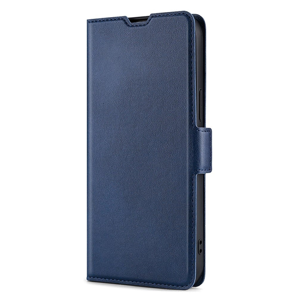 Honor Magic5 Pro Læder Flip Cover    Kortholder   Ståfunktion Mørkeblå