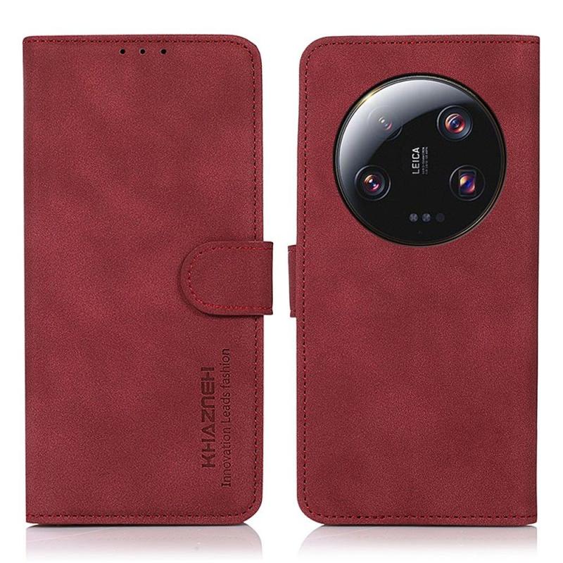 Xiaomi 13 Ultra Khazneh Læder Cover Rød