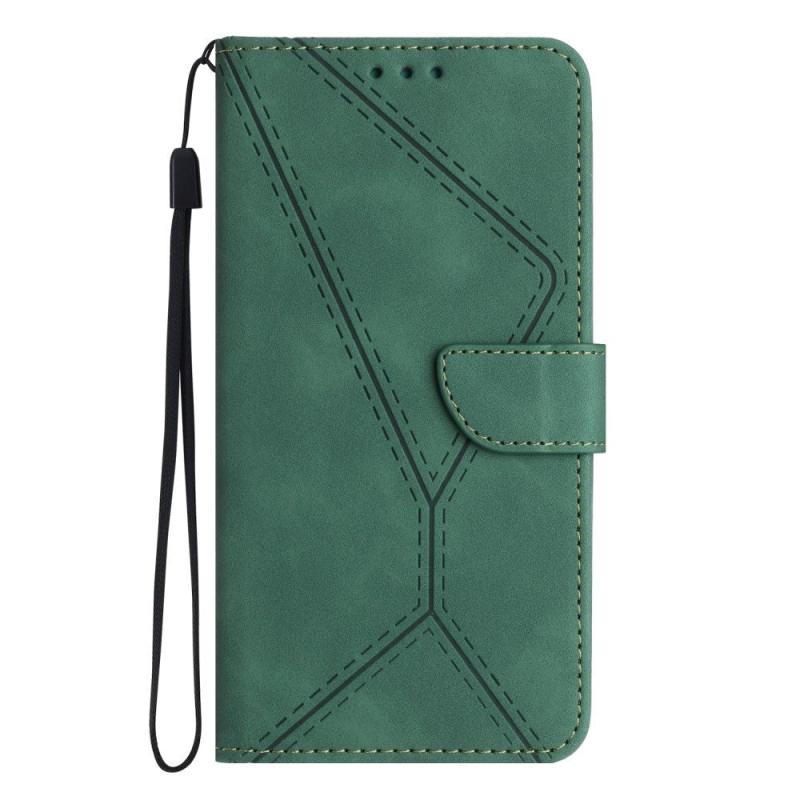 Honor Magic5 Lite Læder Flip Cover    Pung   Strop Grøn