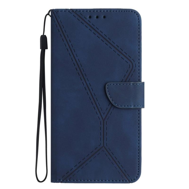 Honor Magic5 Lite Læder Flip Cover    Pung   Strop Mørkeblå