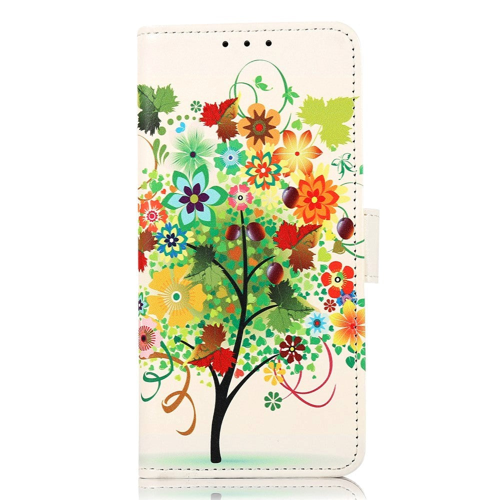 Sony Xperia     Læder Flip Cover    Pung Frugttræ