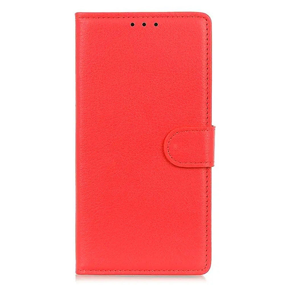 Sony Xperia     Litchi Læder Flip Cover    Pung Rød