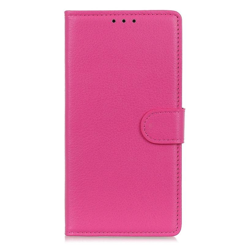 Sony Xperia     Litchi Læder Flip Cover    Pung Pink
