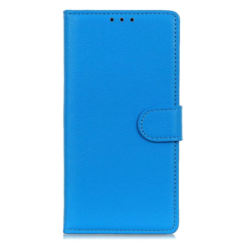 Sony Xperia     Litchi Læder Flip Cover    Pung Blå