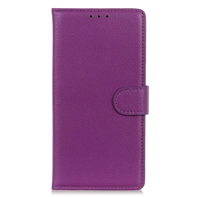 Sony Xperia     Litchi Læder Flip Cover    Pung Lilla