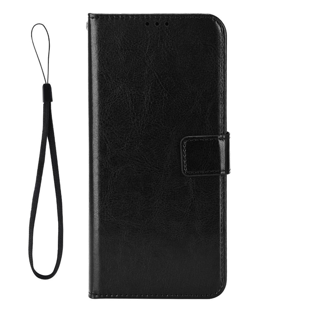 Fairphone   Læder Flip Cover    Pung   Strop Sort
