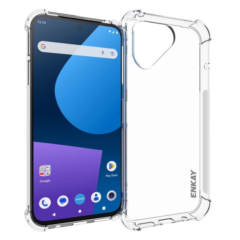 Fairphone   Enkay Anti-slip Plastik Bagside Cover Gennemsigtig