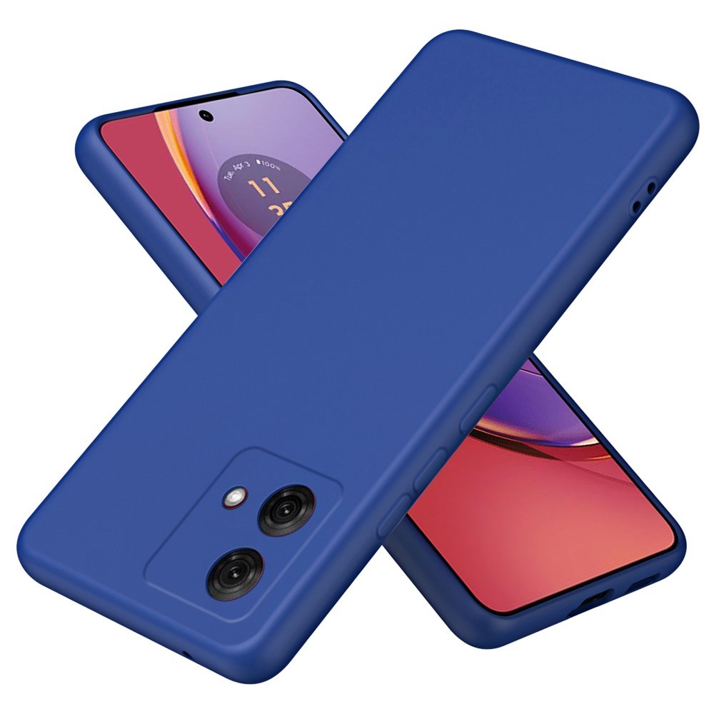 Eiderwood Motorola Moto G84 Liquid Silikone Bagside Cover Blå