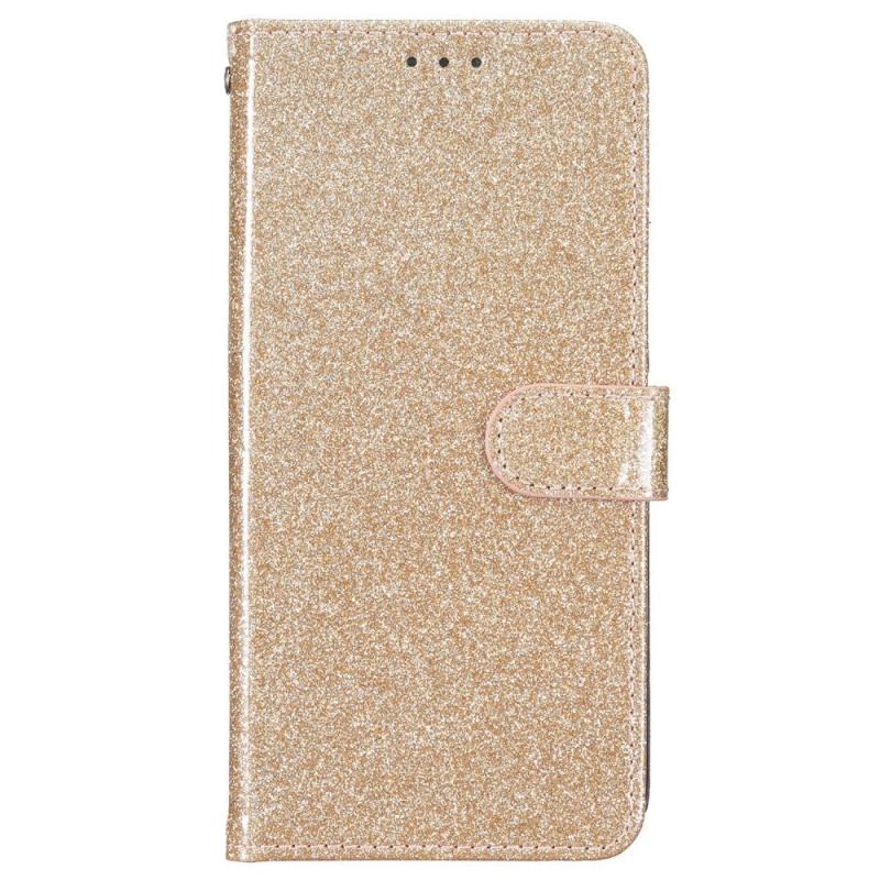 Eiderwood Motorola Moto G84 Læder Flip Cover    Pung   Strop Glimmer Guld