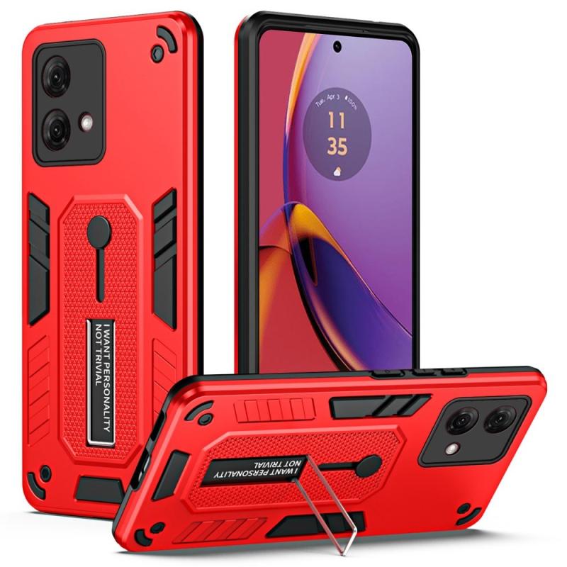 Eiderwood Motorola Moto G84 Håndværker Bagside Cover    Fingerring   Kickstand Rød