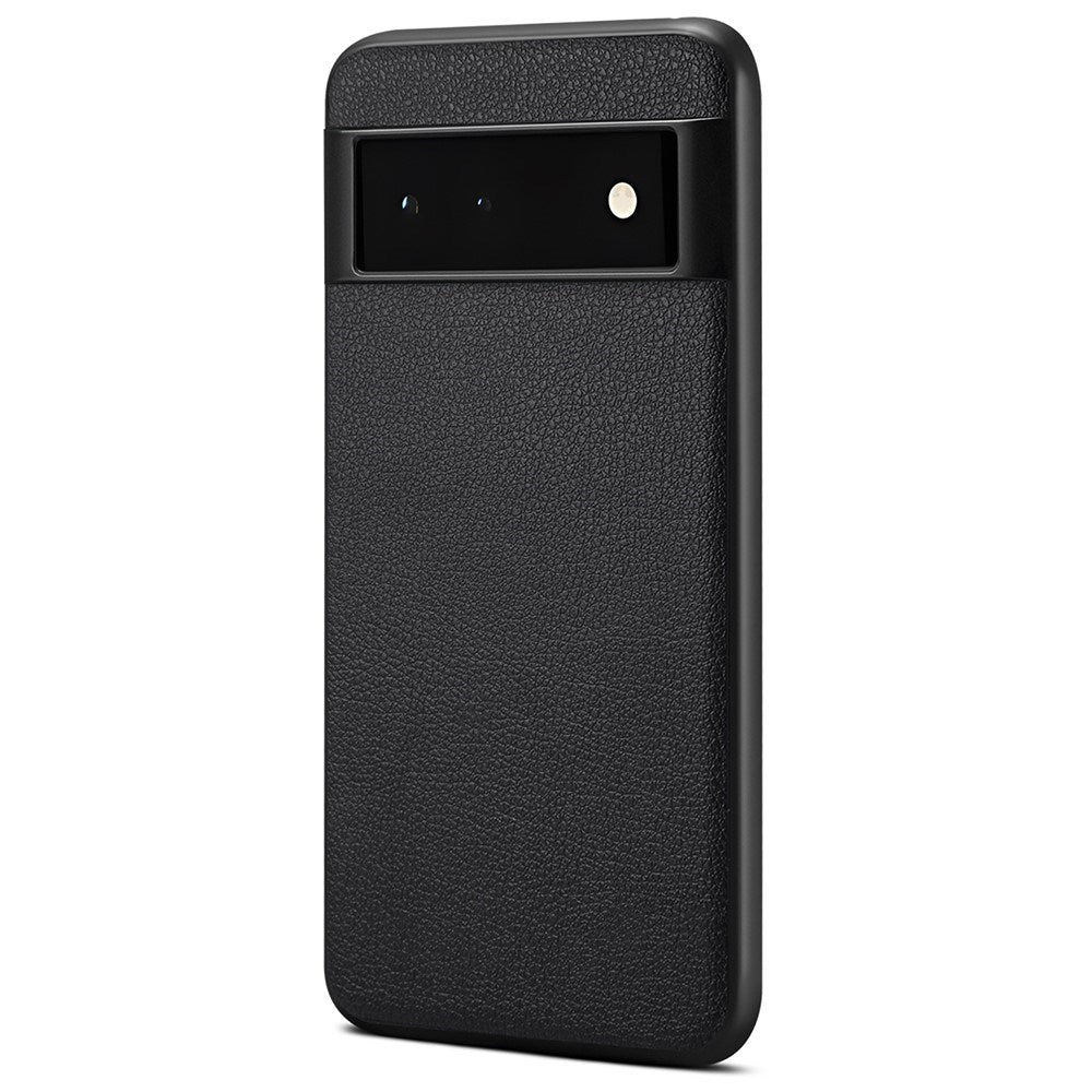 Eiderwood Google Pixel 6a Vegansk Læderbelagt Bagside Cover Sort