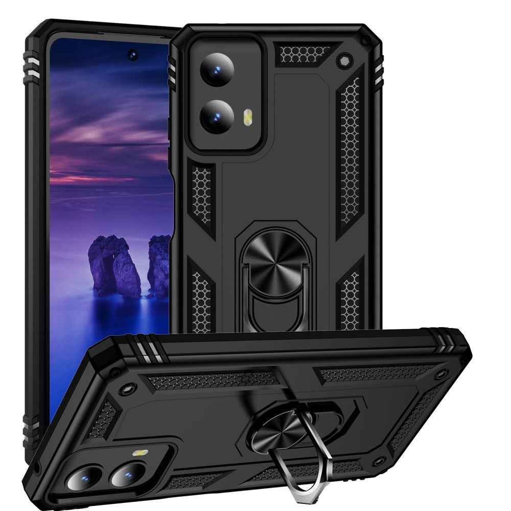 Eiderwood Motorola Moto   Play  2024  Håndværker Case    Magnetisk Kickstand Sort