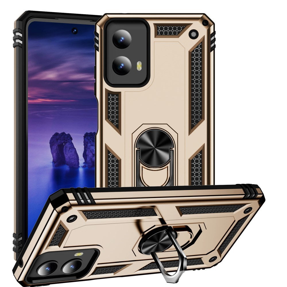 Eiderwood Motorola Moto   Play  2024  Håndværker Case    Magnetisk Kickstand Guld