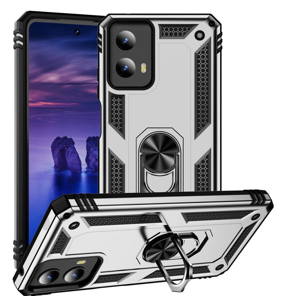 Eiderwood Motorola Moto   Play  2024  Håndværker Case    Magnetisk Kickstand Sølv
