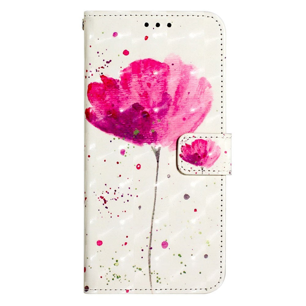 Eiderwood Motorola Moto   Play  2024  Læder Flip Cover    Strop   Pung Blomst