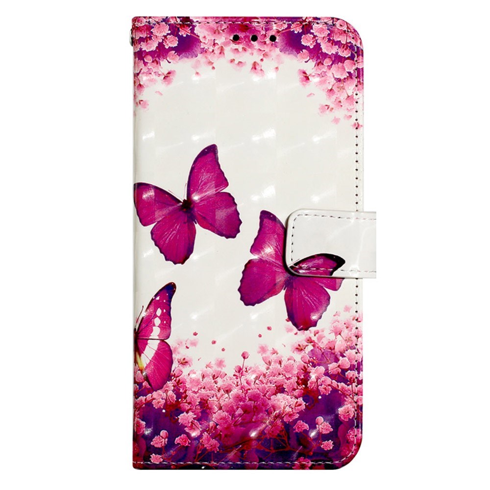 Eiderwood Motorola Moto   Play  2024  Læder Flip Cover    Strop   Pung Sommerfugle