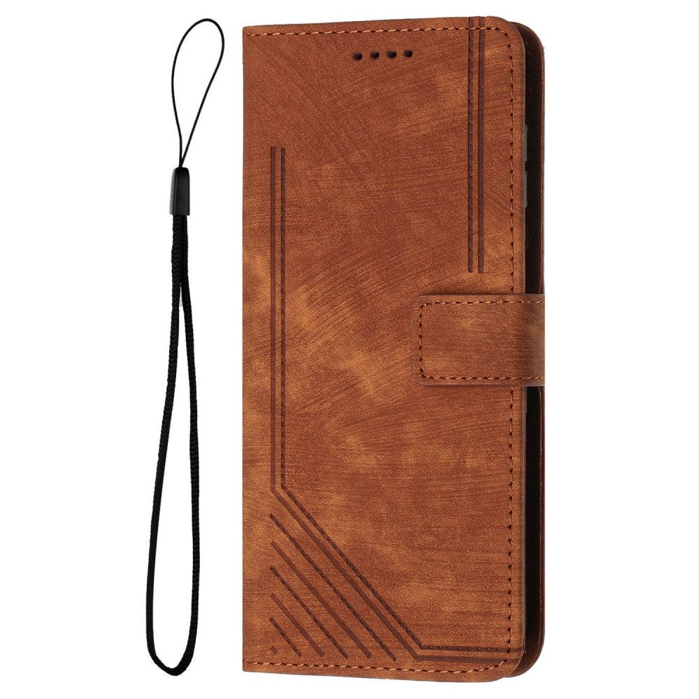 Eiderwood Motorola Moto   Play 5g  2024  Læder Flip Cover    Pung   Strop Sort