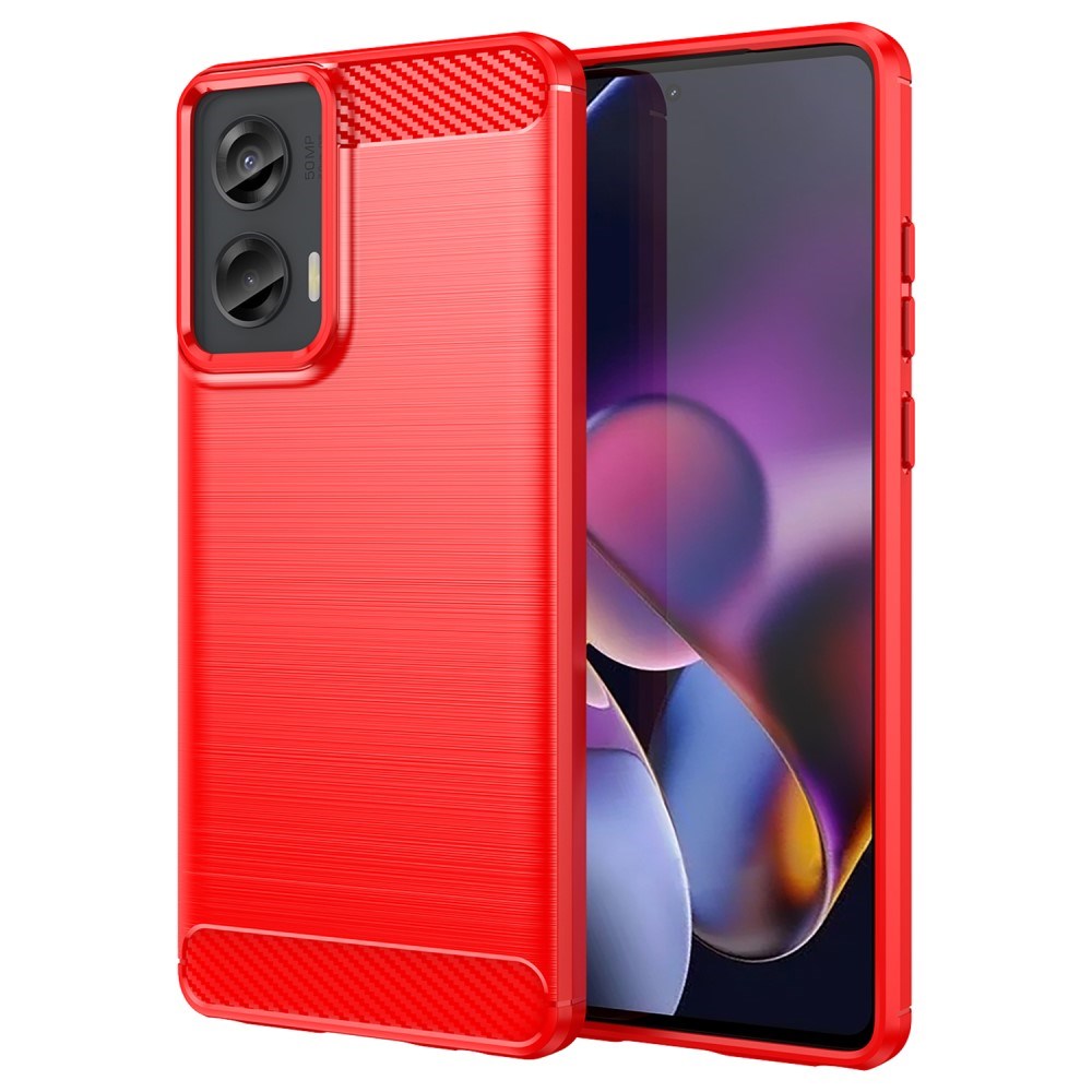 Eiderwood Motorola Moto   Stylus 5g  2024  Brushed Carbon Bagside Cover Rød
