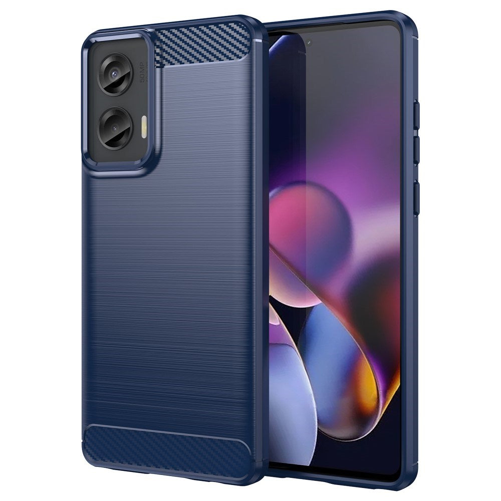 Eiderwood Motorola Moto   Stylus 5g  2024  Brushed Carbon Bagside Cover Blå