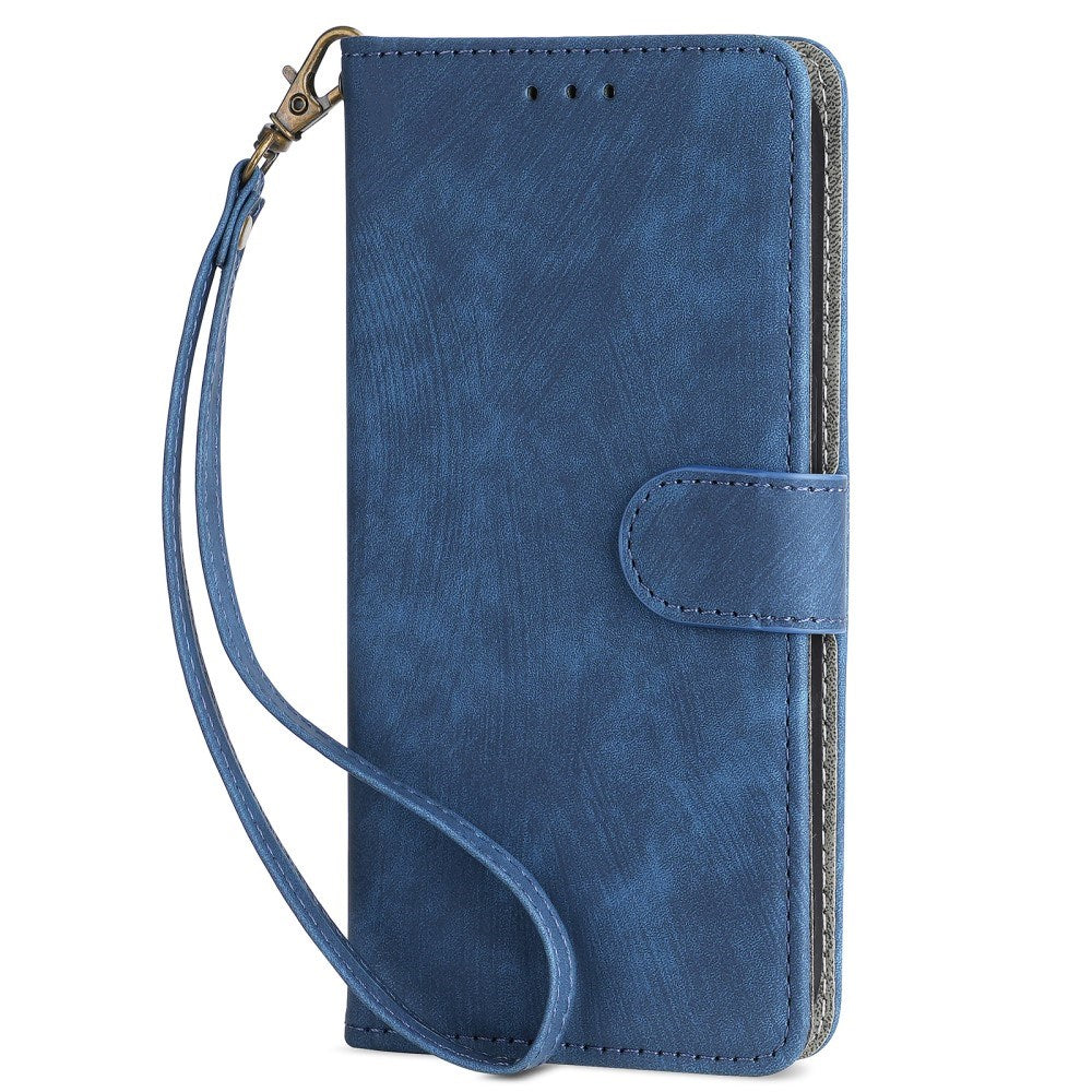 Eiderwood Motorola Moto   Play  2024  Læder Flip Cover    Pung   Strop Blå