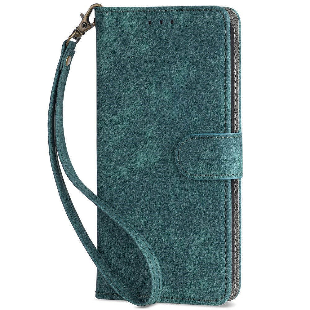 Eiderwood Motorola Moto   Play  2024  Læder Flip Cover    Pung   Strop Grøn
