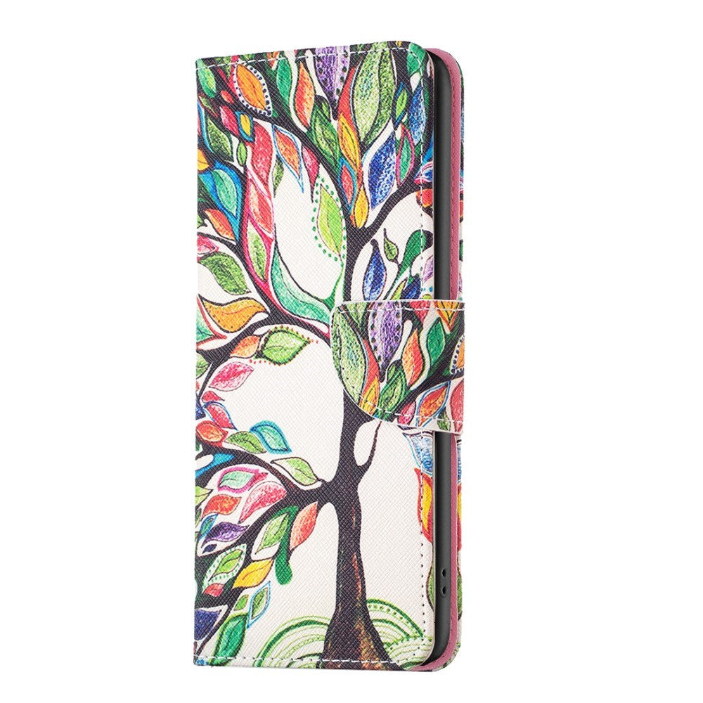 Eiderwood Sony Xperia     Læder Flip Cover    Pung   Ståfunktion Farverigt Træ
