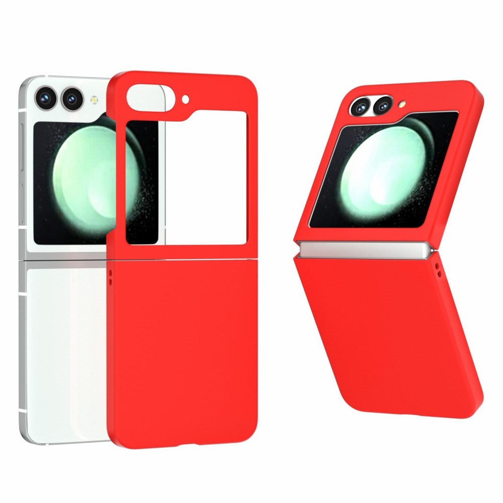 Eiderwood Samsung Galaxy   Flip6 Gummibelagt Hård Plastik Bagside Cover Rød