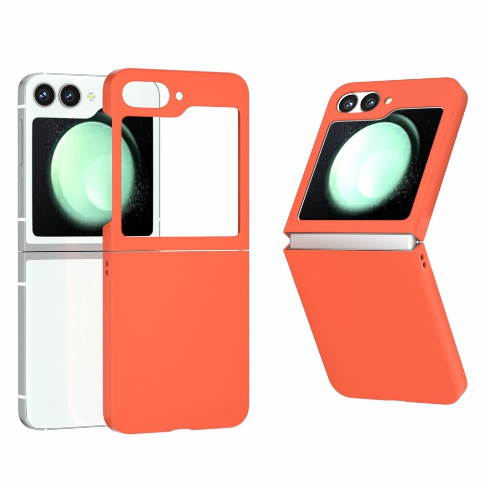 Eiderwood Samsung Galaxy   Flip6 Gummibelagt Hård Plastik Bagside Cover Orange