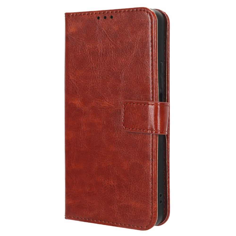 Eiderwood Nothing Phone  2a  Blankt Læder Flip Cover    Pung   Strop Brun