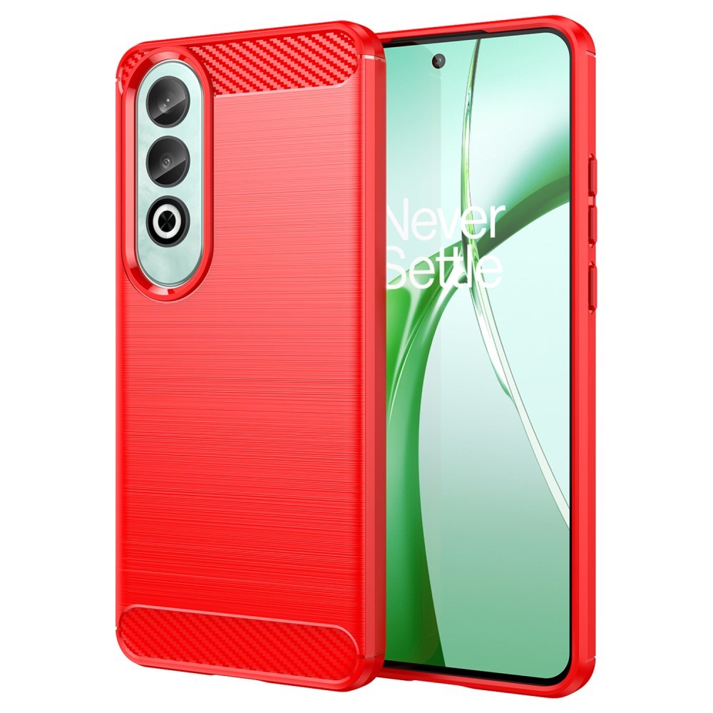 Eiderwood Oneplus Nord Ce4  5g  Brushed Carbon Bagside Cover Rød