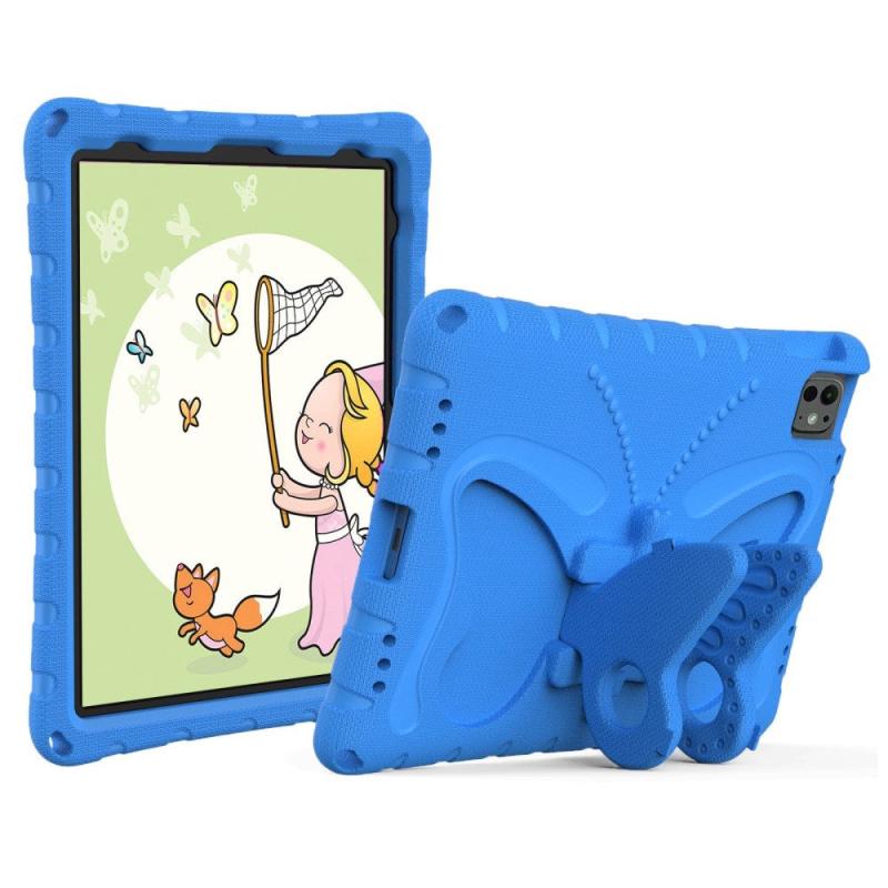Eiderwood Ipad Pro 11 Quot   2024  Butterfly Kickstand Børne Cover    Skulderstrop Blå