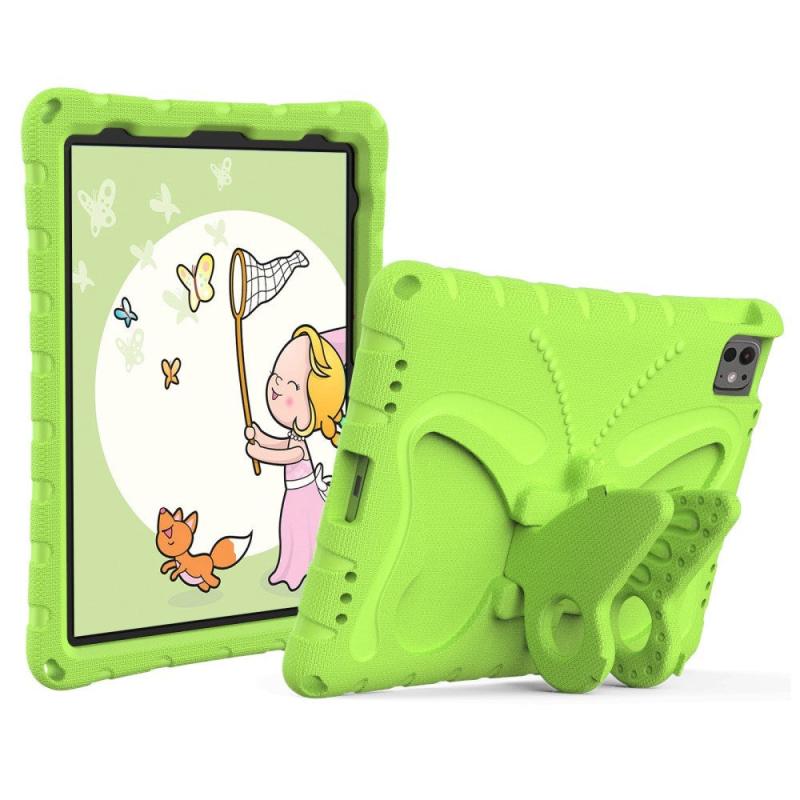Eiderwood Ipad Pro 11 Quot   2024  Butterfly Kickstand Børne Cover    Skulderstrop Grøn